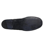 Dolce & Gabbana Dark Blue Leather Derby Wingtip Formal Shoes