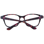 Guess Pink Women Glasses Frame, rose acetate full-rim square design with demo lenses, spring hinge, includes branded case, size 50-16-140.