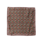 Dolce & Gabbana Brown Chilis Silk Square Men Foulard Scarf