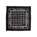 Dolce & Gabbana Black Printed Silk Square Men Foulard Scarf