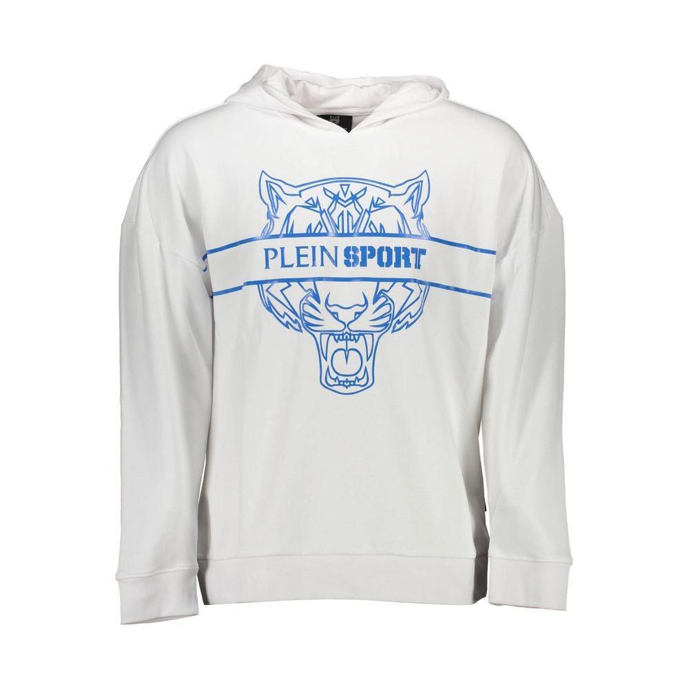 Plein Sport White Cotton Men Sweater
