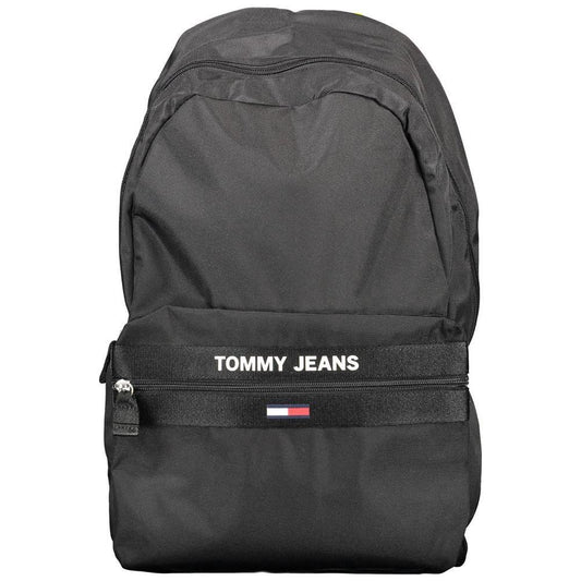 Tommy Hilfiger Black Polyester Backpack TO-9772