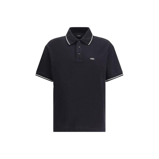 Amiri Logoed Polo Shirt AM-AMJYPO1018BLACK-L
