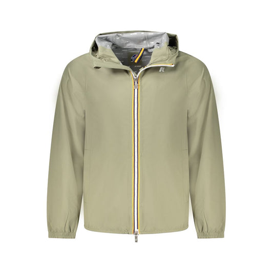 K-WAY Green Polyester Men Jacket KW-38808-S