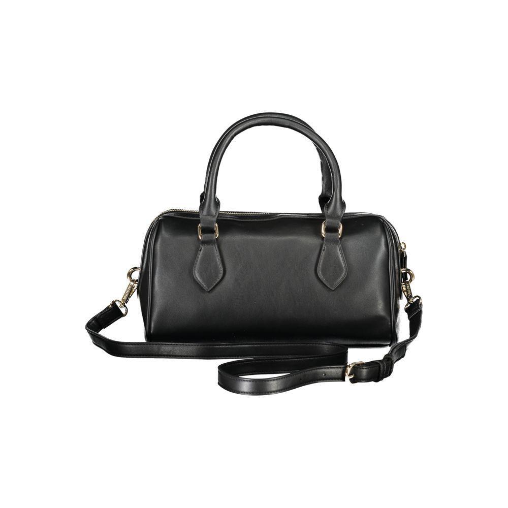 Front view with bag zipped and handles upright.
