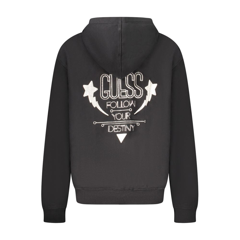 Guess Jeans Black Cotton Sweater GU-35230-XS
