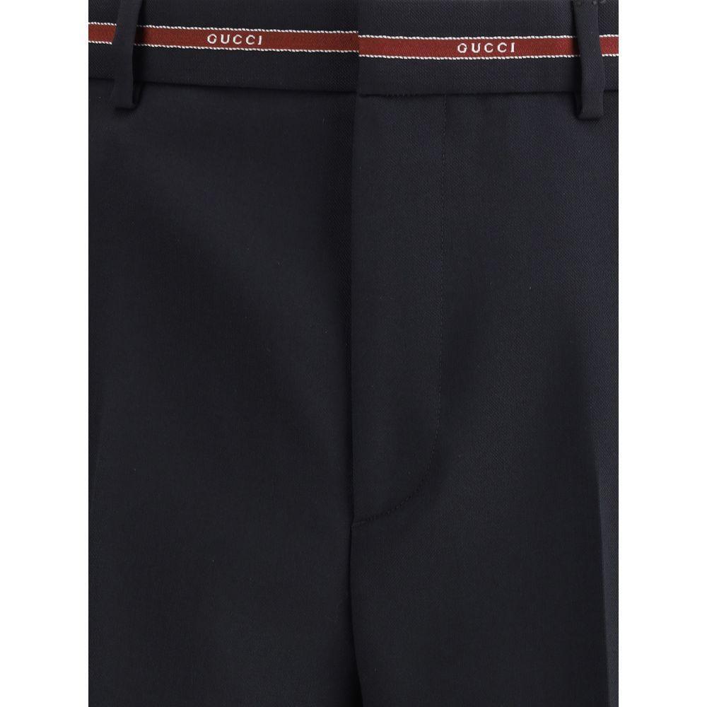 Gucci Selvedge detail Wool Pants GU-832544Z7AQV4668-IT48 | M