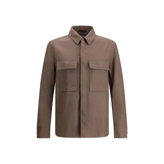 ZEGNA Linen Shirt Jacket ZE-UFV60A9SOT10BN07-XL