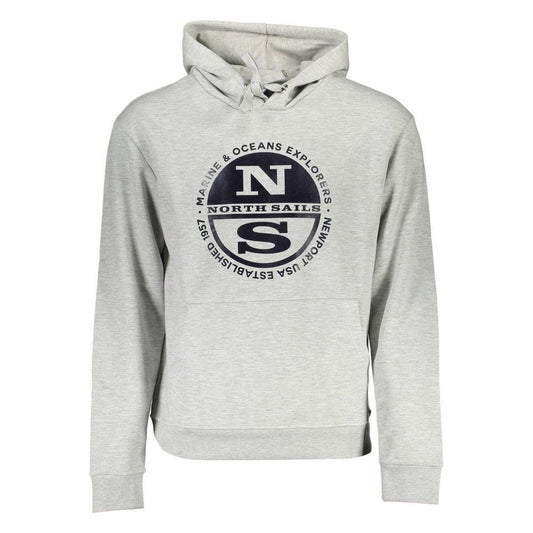 North Sails Gray Cotton Sweater NO-16056-XXL