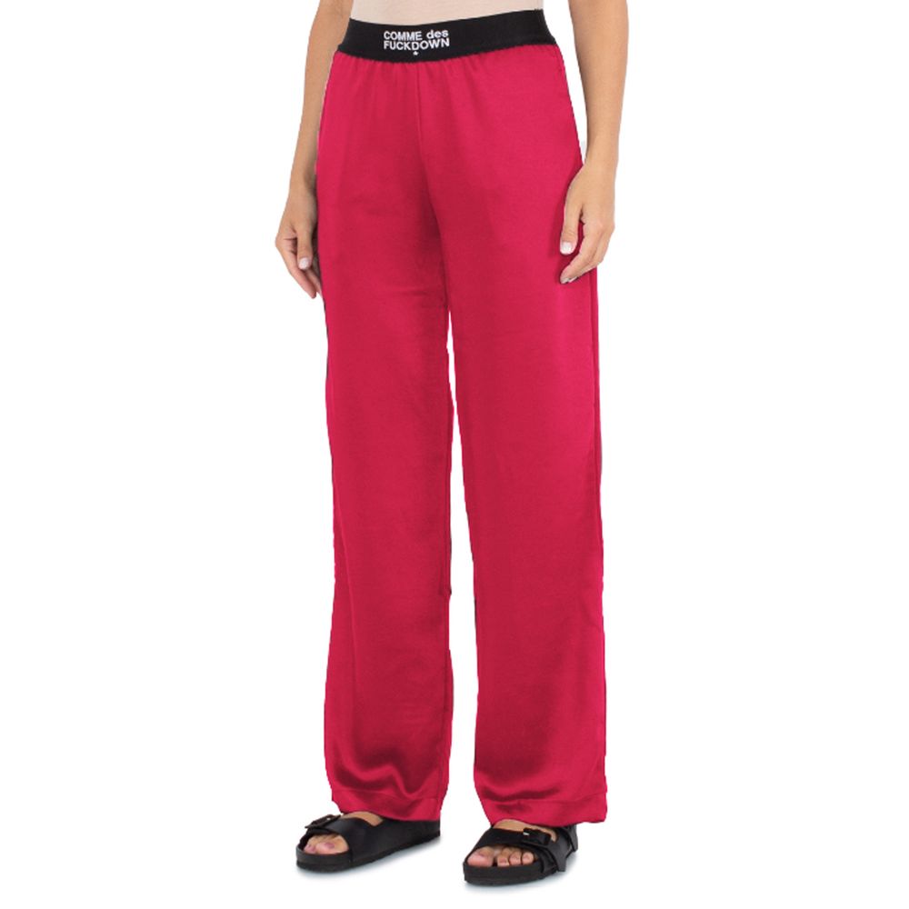 Comme Des Fuckdown Fuchsia Polyester Pant