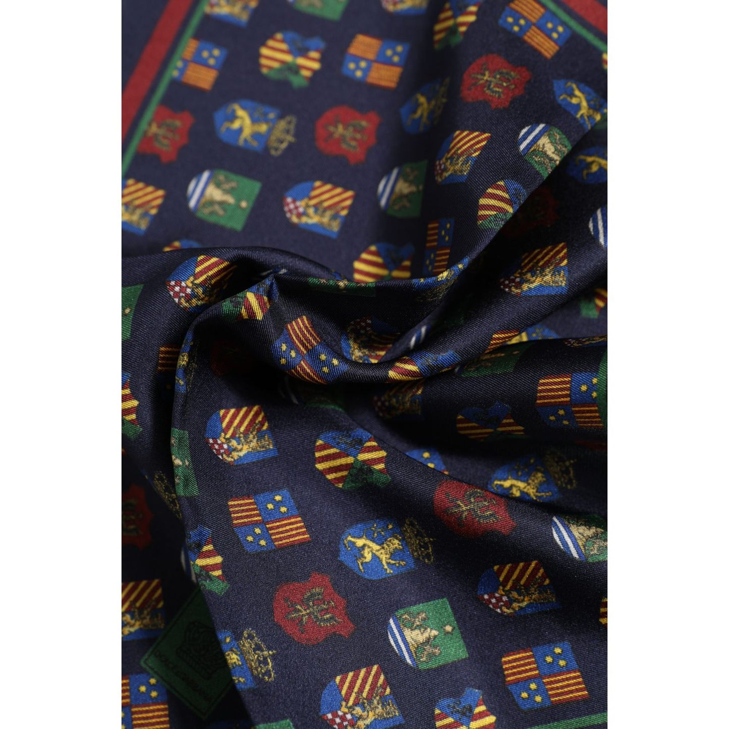 Dolce & Gabbana Multicolor Medals Square Foulard Scarf