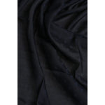 Dolce & Gabbana Black Viscose Fringes Neck Warmer Scarf