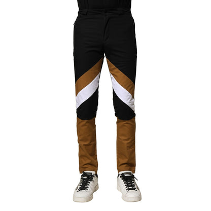 Dolce & Gabbana Multicolor Cotton Slim Fit Men Pants