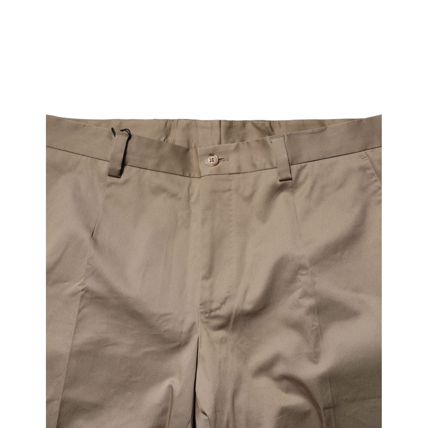 Dolce & Gabbana Brown Cotton Tapered Men Formal Pants