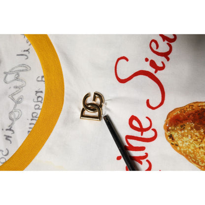 Dolce & Gabbana White Araneine Siciliane Sleeveless Tank Top