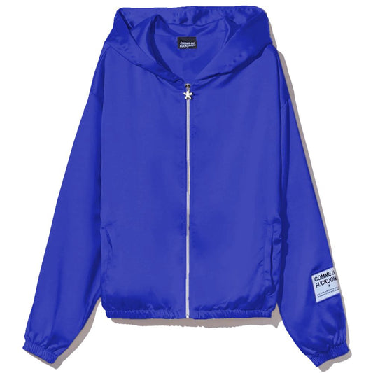 Comme Des Fuckdown Blue Polyester Women Sweater