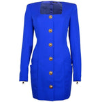 Balmain Blue Wool Dress