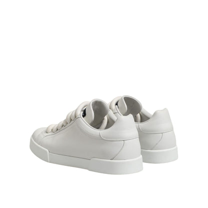 Dolce & Gabbana White Logo Lace Up Low Top Men Sneakers Shoes
