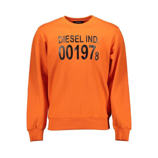 Diesel Orange Cotton Sweater DI-4337-XL