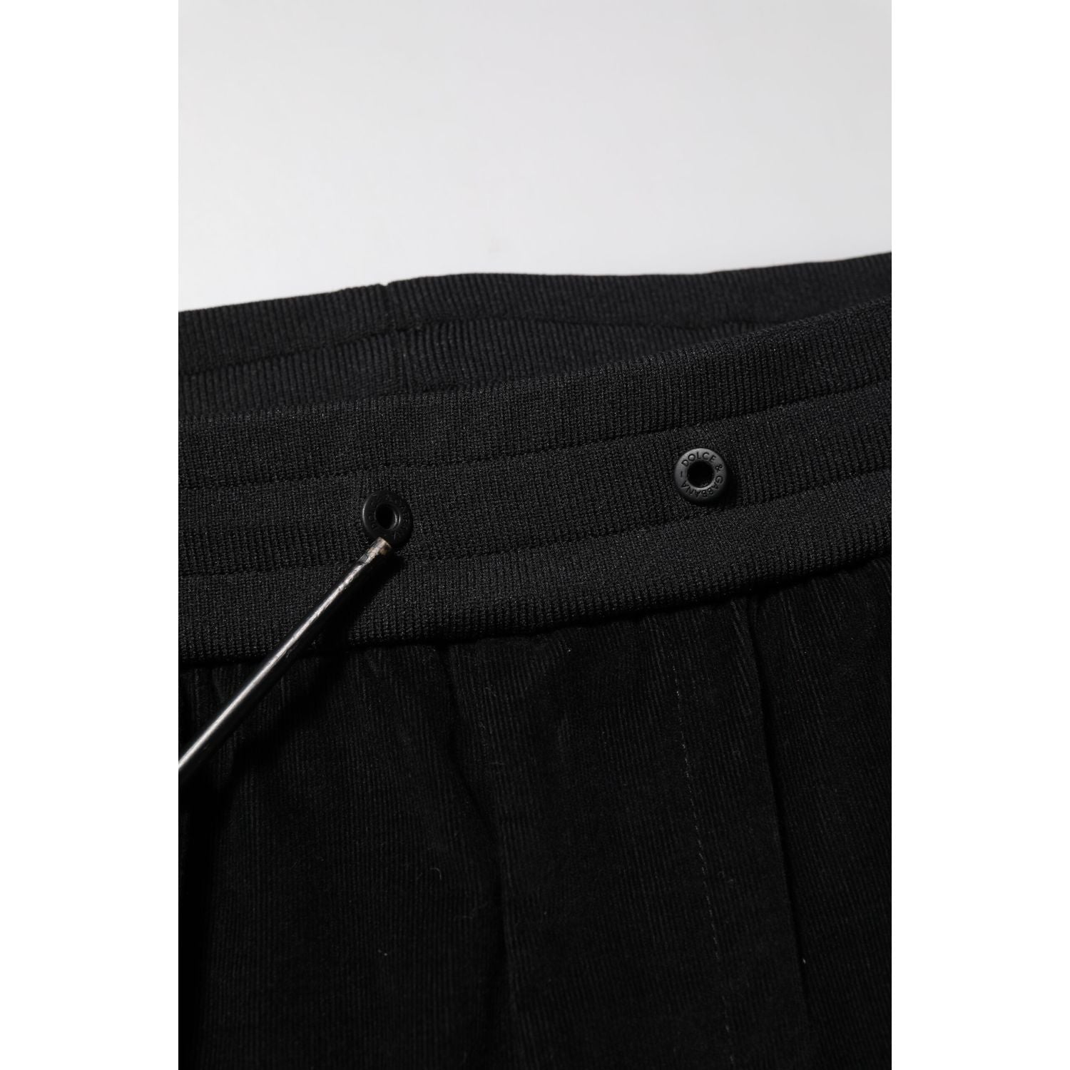 Dolce & Gabbana Black Cotton Cargo Men Jogger Pants