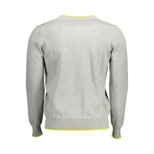 North Sails Gray Cotton Sweater NO-12527-XXL