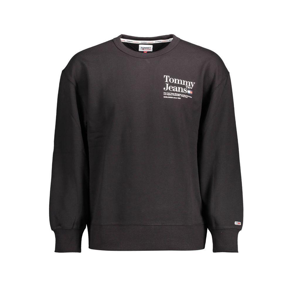 Tommy Hilfiger Black Cotton Men Sweater