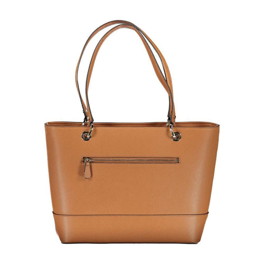 Guess Jeans Brown Polyethylene Handbag