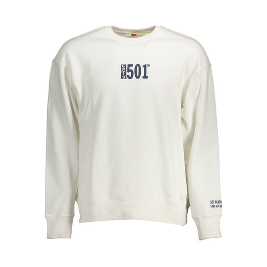 Levi's White Cotton Men Sweater