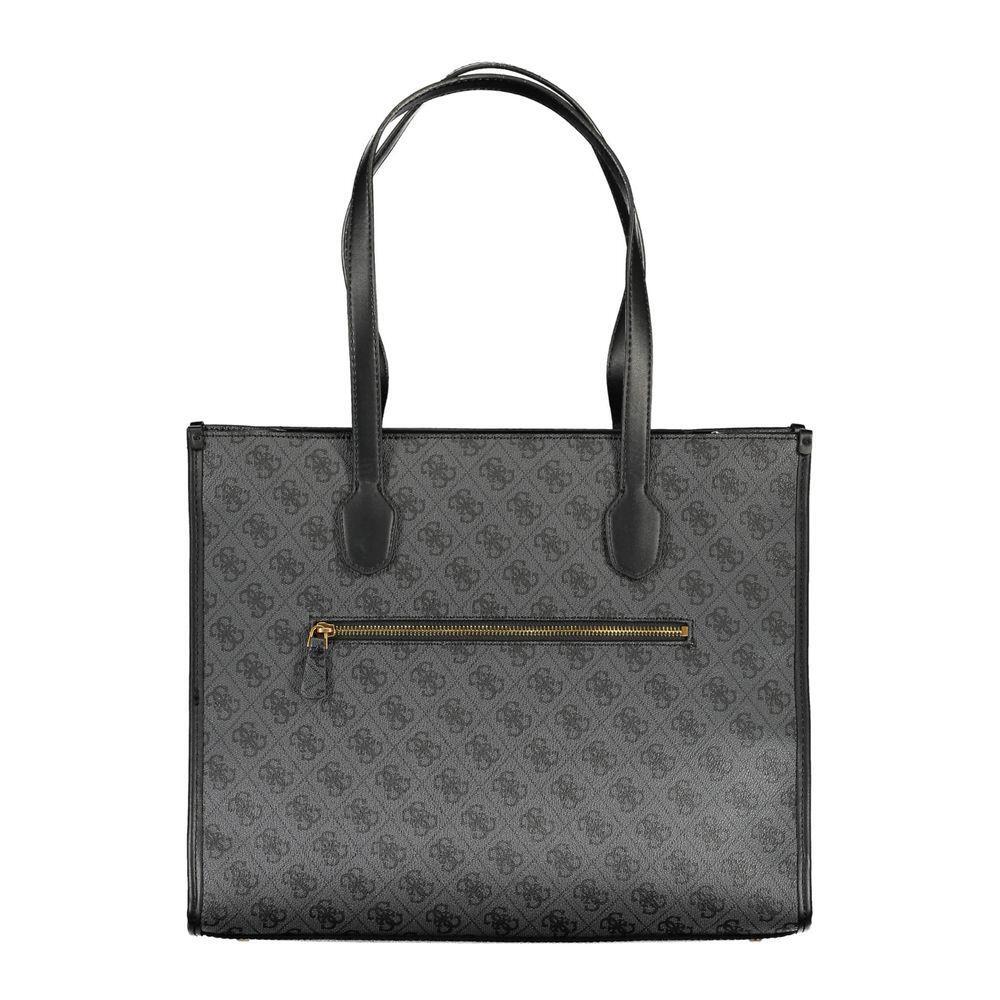 Guess Jeans Black Polyethylene Handbag GU-17377