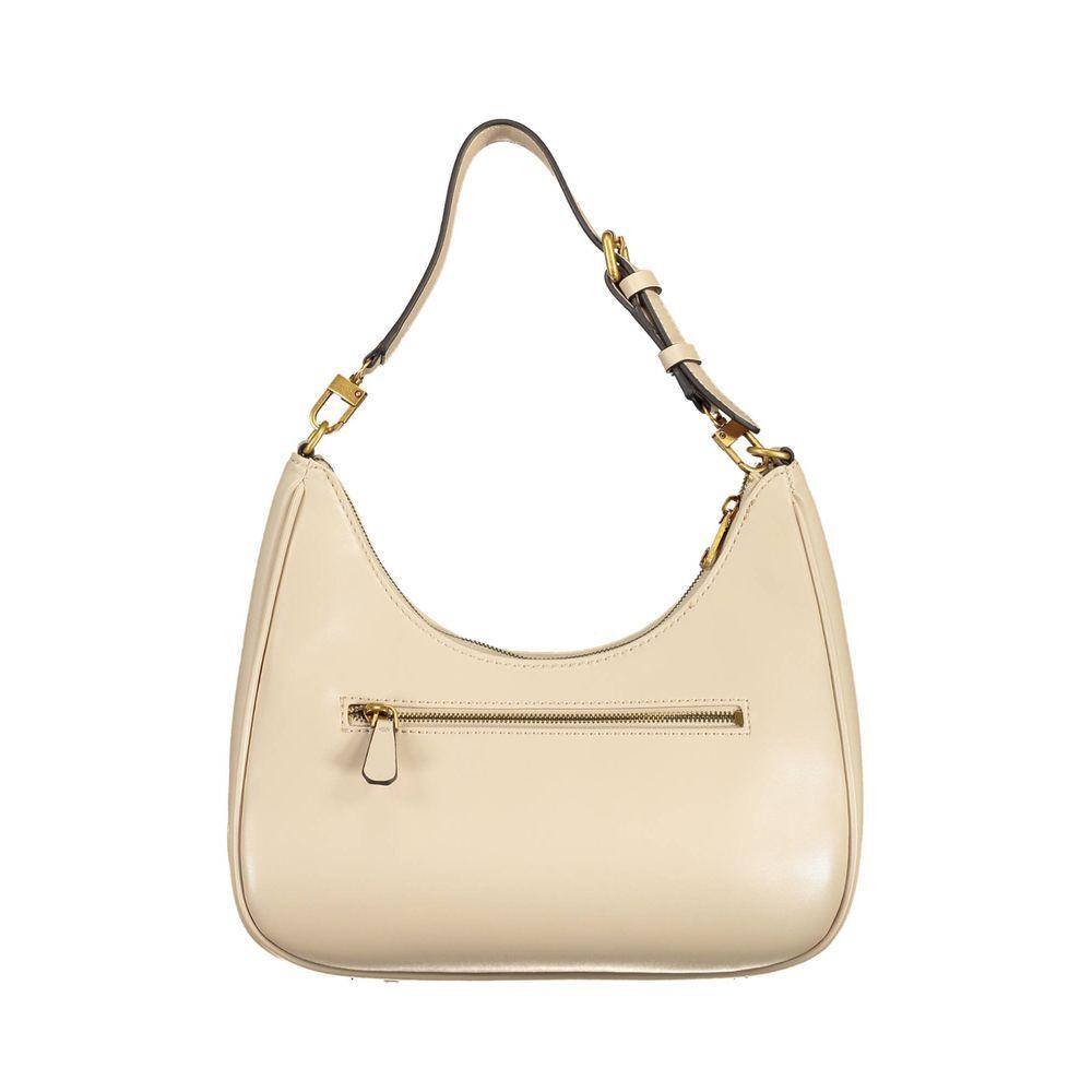 Front view with bag zipped and handles upright.
