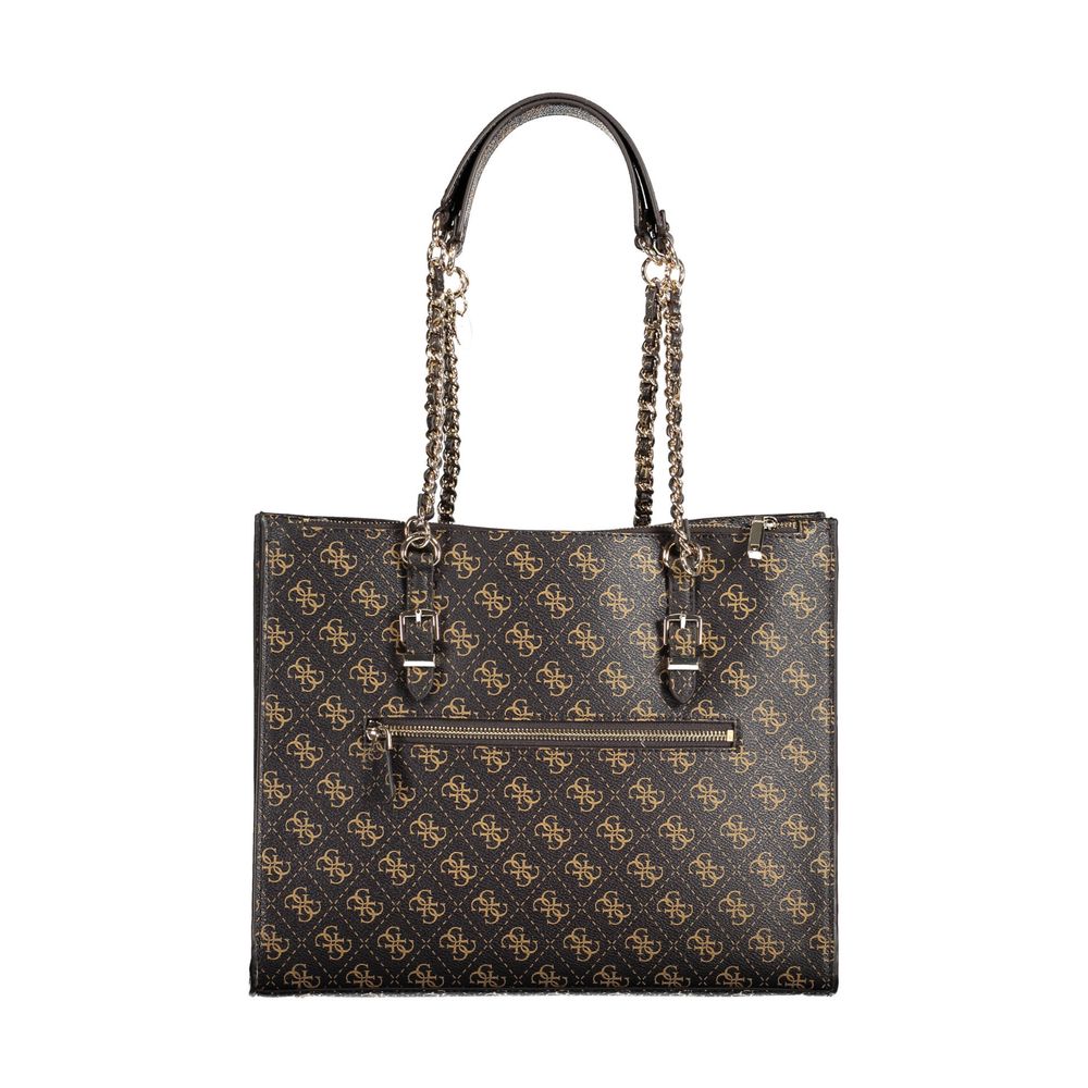 Front view with bag zipped and handles upright.
