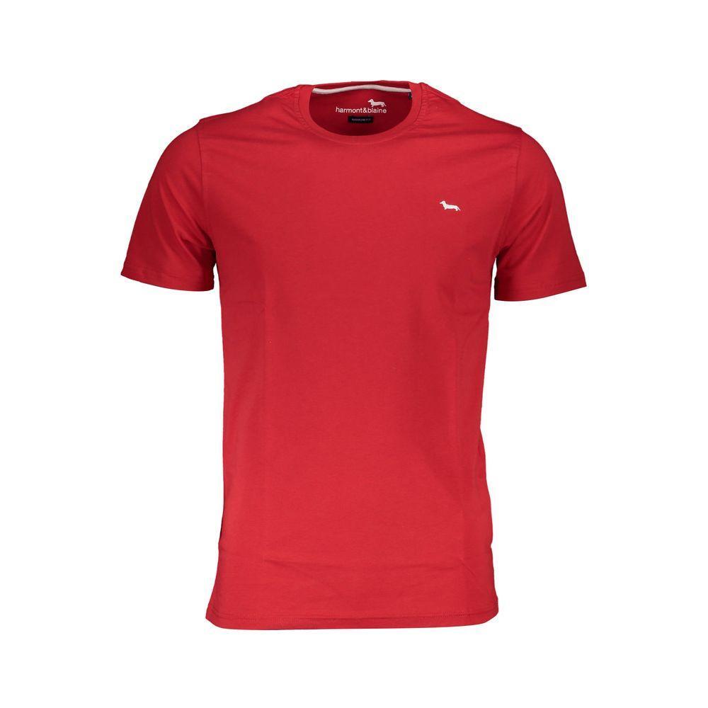 Harmont & Blaine Red Cotton T-Shirt HA-18522-M
