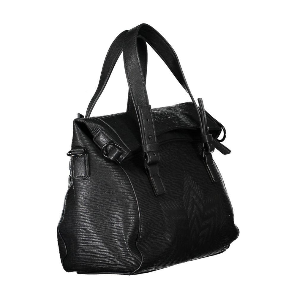 Front view with bag zipped and handles upright.