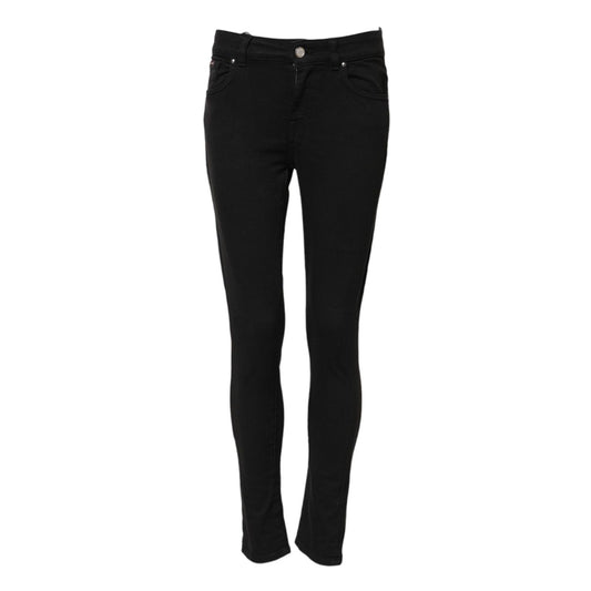 Dolce & Gabbana Black Cotton Stretch Slim Fit Denim Jeans