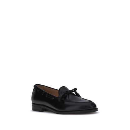 Valentino Garavani Black Calf Leather Bos Taurus Slip-On Loafers