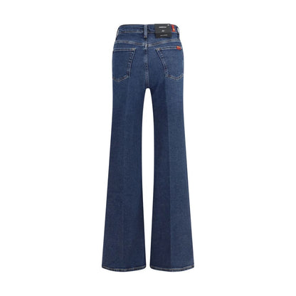 7FOR Blue Cotton Flared Jeans 1728,26,27,28,72470364320,7FOR,Blue,Clothing,Flared Jeans - Jeans Denim - Clothing,Jeans Denim - Clothing,New with tags,W25,W29,Women