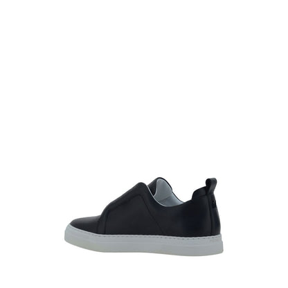 Pierre Hardy Black Calf Leather Bos Taurus Low Top Sneakers
