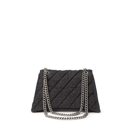 Balenciaga Black Fabric And Leather Shoulder Bag