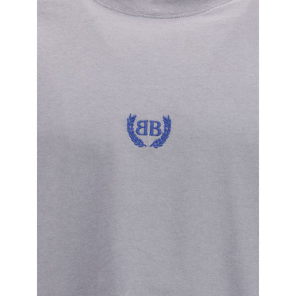 Balenciaga Gray Cotton T-Shirt