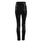 Dolce & Gabbana Black Cotton Stretch Lurex Thread Skinny Pants