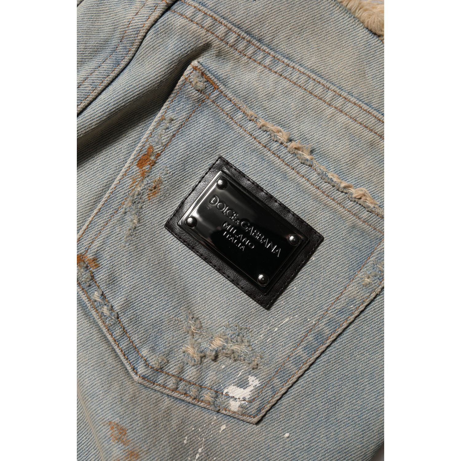 Dolce & Gabbana Light Blue High Waist Skinny Denim Jeans