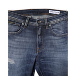 Dolce & Gabbana Blue Washed Cotton Slim Fit Men Denim Jeans