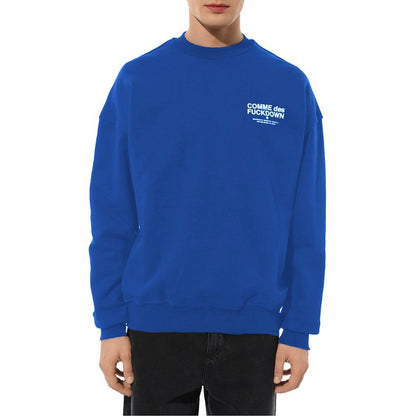 Comme Des Fuckdown Blue Cotton Men Sweater