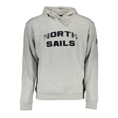 North Sails Gray Cotton Men Sweater