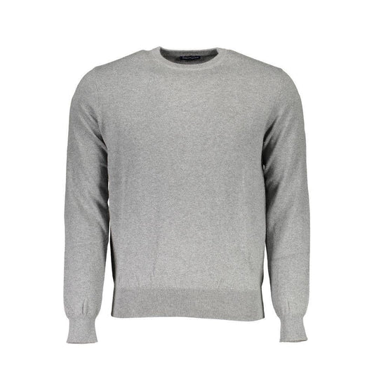 North Sails Gray Cotton Sweater NO-16237-XXL