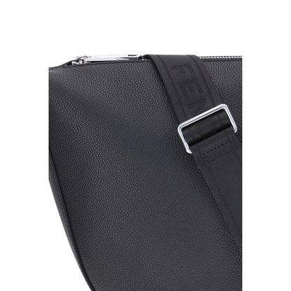 Fendi Black Calf Leather Bos Taurus Shoulder Bag