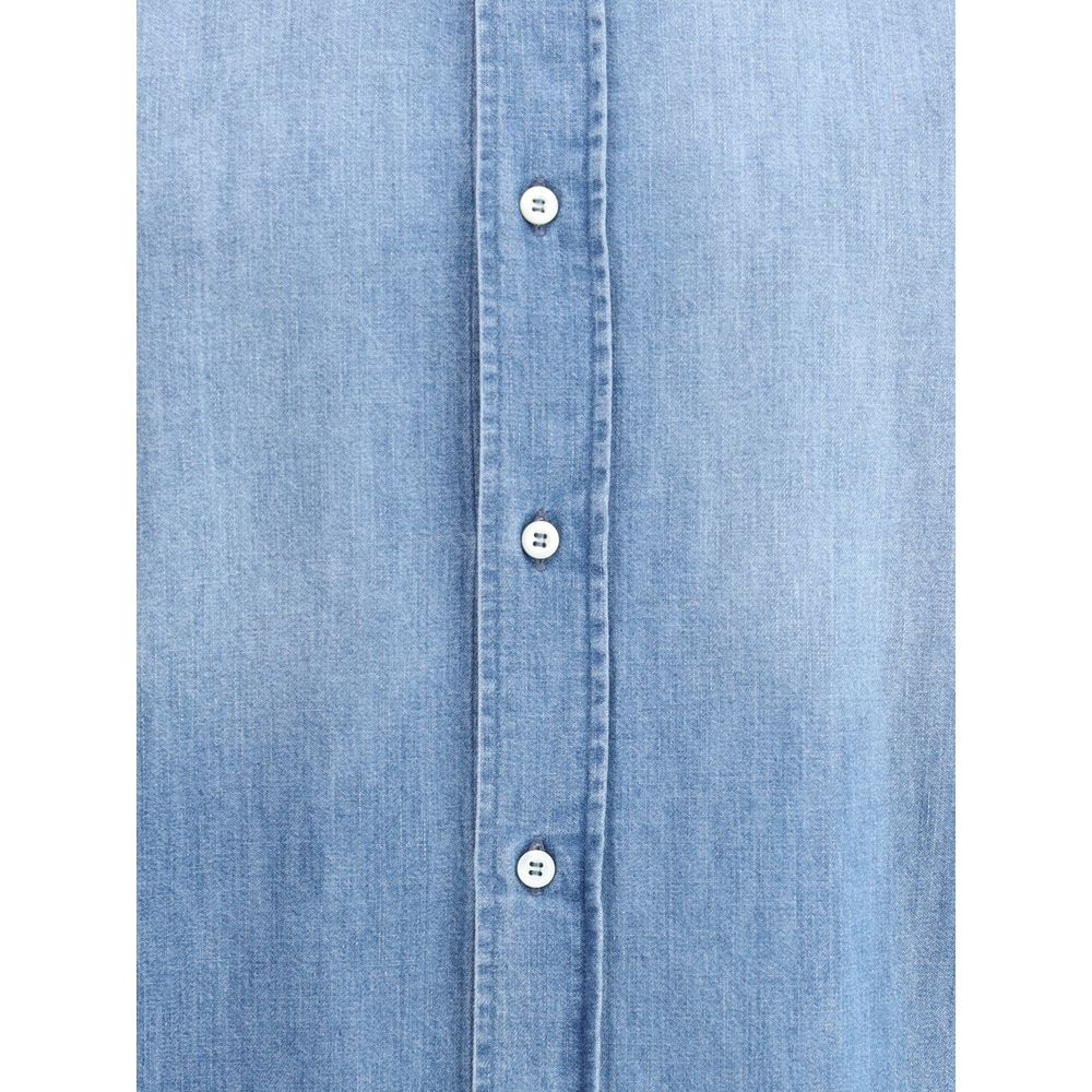 Brunello Cucinelli Light Blue Denim Shirt