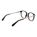 Guess Black Unisex Glasses Frame with full-rim acetate, round style, black frame, 51mm lenses width, and branded case included.