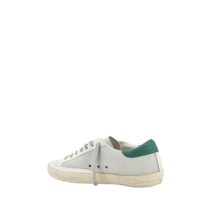 Golden Goose White Calf Leather Bos Taurus Low Top Sneakers