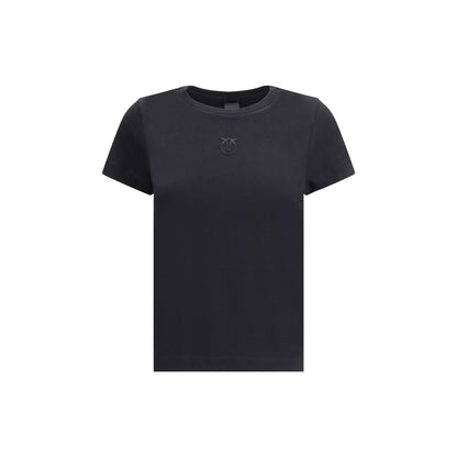 PINKO Black Cotton T-Shirt